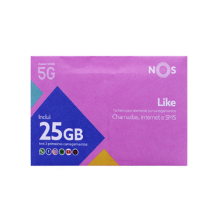 NOS Like SIM 25GB Prepaid Data, Calls, SMS for 1 Month