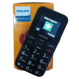 Philips Xenium E163 Mobile Phone Black Dual Sim SOS Button